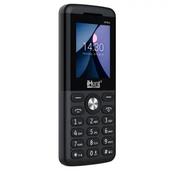 Telefon mobil iHunt i4 PRO, Dual SIM, 2G, Bluetooth, Camera Foto, Radio FM fara cablu, Lanterna, Difuzor puternic 3-in-1, USB-C, Black