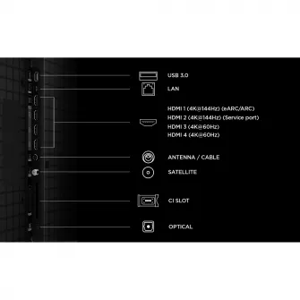 Televizor TCL QD-MiniLed 85P8L, 214 cm, Smart Google TV, 4K Ultra HD, 144Hz, Clasa E (Model 2026)