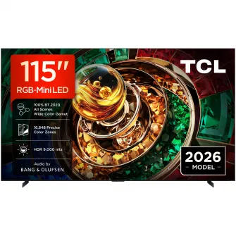 Televizor TCL RGB-MiniLed 115RM9L, 292 cm, Smart Google TV, 4K Ultra HD, 144Hz, Clasa D (Model 2026)