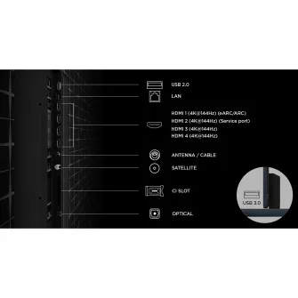 Televizor TCL RGB-MiniLed 115RM9L, 292 cm, Smart Google TV, 4K Ultra HD, 144Hz, Clasa D (Model 2026)