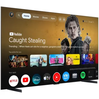 Televizor TCL SQD-MiniLed 98C7L, 248 cm, Smart Google TV, 4K Ultra HD, 144Hz, Sunet Bang & Olufsen, Clasa D (Model 2026)