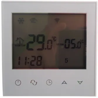 Termostat controlat prin internet de pe telefon programabil ElectricSun 16AT pe fir