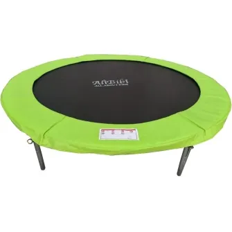 Trambulina AliBibi Fun 608, verde, diametru 244 cm ( 8 FT ), plasa de siguranta, scara inclusa, plasa rezistenta UV, structura metal