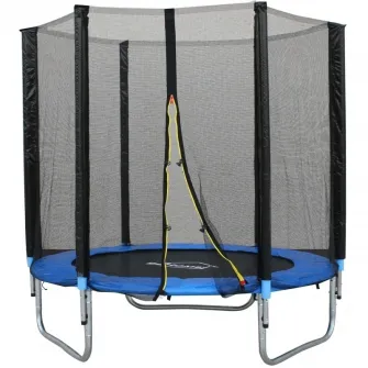 Trambulina DeHome Jumper 1006, diamentru 183 cm (6 FT), plasa de siguranta, plasa rezistenta UV, structura metal