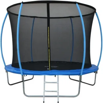 Trambulina DeHome Jumper 3010, diametru 305 cm ( 10 FT ), plasa de siguranta, scara inclusa, stalpi curbati tip pampkin, plasa rezistenta UV, structura metal