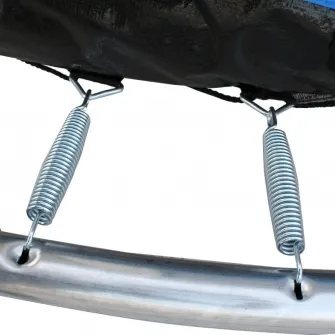 Trambulina DeHome Jumper 3010, diametru 305 cm ( 10 FT ), plasa de siguranta, scara inclusa, stalpi curbati tip pampkin, plasa rezistenta UV, structura metal