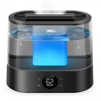 Umidificator aer Dreo 420S Smart, Rezervor 4l, 250ml/h, 3 trepte umidificare, Senzor de Umiditate, Indicator Umiditate, Mod Auto, Aromaterapie, Negru