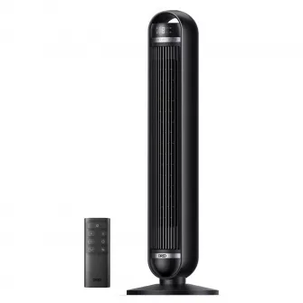 Ventilator Turn DREO Nomad DR-HTF014, 8 viteze, 4 functii, 92cm, oscilatie 90°, HyperSilent 25dB, telecomanda, negru