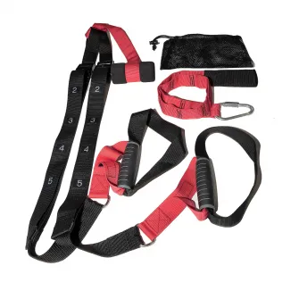 Banda elastica pentru fitness, cu manere, Christopeit