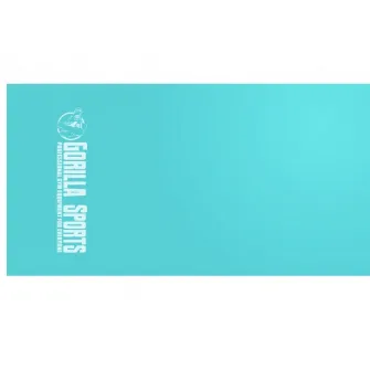 Banda fitness elastica, Gorilla Sports, 120 cm, Latex, Turcoaz