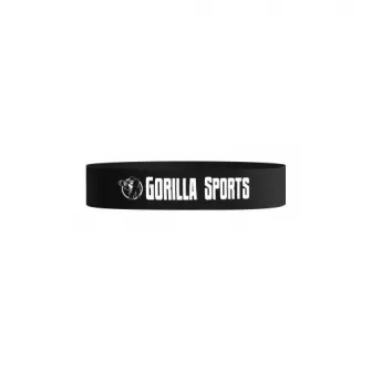 Banda fitness elastica, Gorilla Sports, Negru, 1,2mm