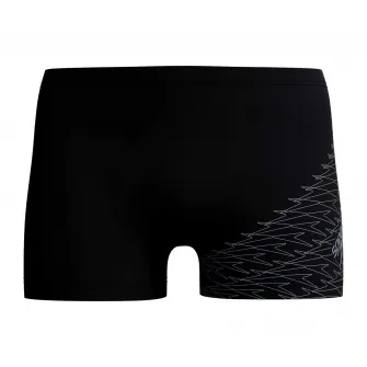 Boxeri inot barbati Speedo Medley Logo Aquashort negru – rezistenti la clor, EnduraFlex, marimea 30
