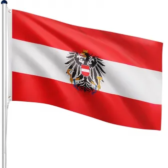 Catarg de steag din aluminiu, Austria, 6.50 m, FLAGMASTER