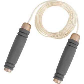Coarda de sarit Speed Rope, Gorilla Sports, Gri/Auriu, 300 cm