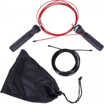 Coarda de sarit profesionala, Gorilla Sports, neagra/rosu