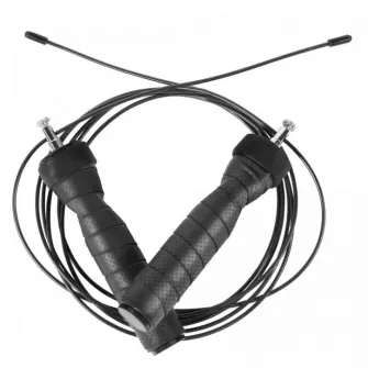 Coarda de sarit profesionala, Gorilla Sports, neagra/rosu