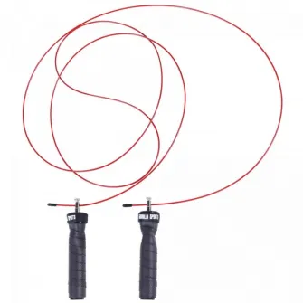 Coarda de sarit profesionala, Gorilla Sports, neagra/rosu