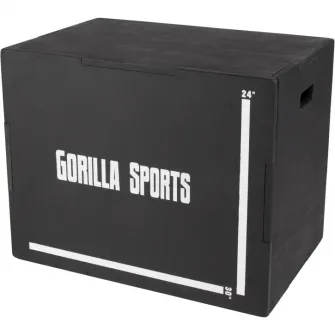 Cutie pentru sarituri, 76 x 51 x 60,5 cm, Gorilla Sports, Negru