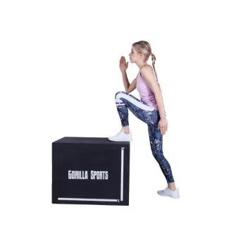 Cutie pentru sarituri, 76 x 51 x 60,5 cm, Gorilla Sports, Negru