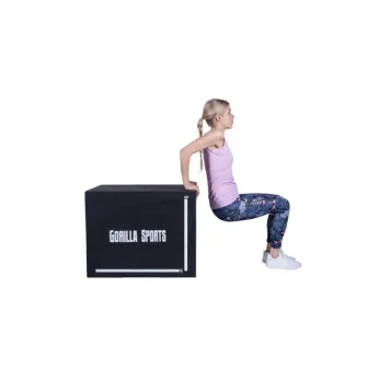 Cutie pentru sarituri, 76 x 51 x 60,5 cm, Gorilla Sports, Negru
