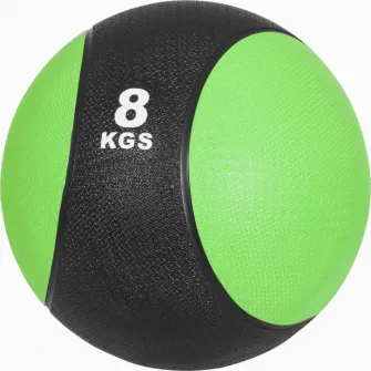 Minge Medicinala, 8 kg, Gorilla Sports, Verde/Negru, Cauciucata