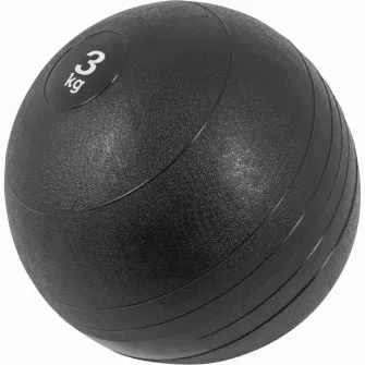 Minge Medicinala Cauciucata, Gorilla Sports, 3 kg, Neagra
