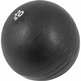 Minge Medicinala Cauciucata, Gorilla Sports, Neagra, 20Kg