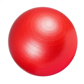 Minge fitness/yoga/pilates, Gorilla Sports, 55 cm, cu pompa, Rosu