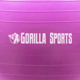 Minge fitness/yoga/pilates, Gorilla Sports, 75 cm, cu pompa, Violet Mat
