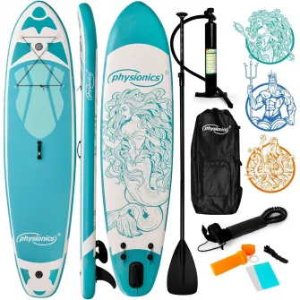 Placa de surf, Physionics, Sup gobflabila, 320 x 80 x 15 cm, albastru deschis