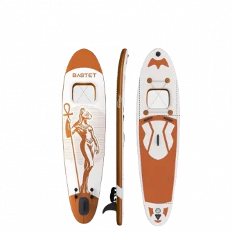 Placa gonflabila Paddle Board Physionics, ?305 x 76 x 12 cm, auriu roz Bastet