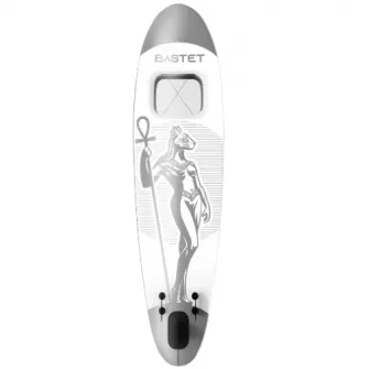 Placa gonflabila Paddle Board Physionics, ?305 x 76 x 12 cm, gri Bastet