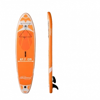 Placa gonflabila Paddle Board Physionics, ?320 x 80 x 15 cm, portocaliu Octopus