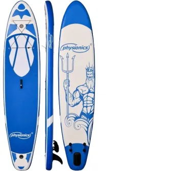 Placa gonflabila Paddle Board Physionics, ?366 x 80 x 15 cm, albastru Poseidon