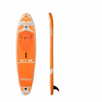 Placa gonflabila Paddle Board Physionics, ?366 x 80 x 15 cm, portocaliu