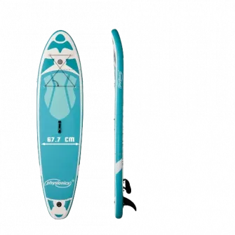 Placa gonflabila Paddle Board Physionics, ?366 x 80 x 15 cm, verde menta