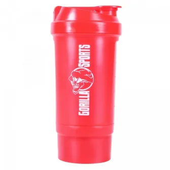 Recipient, Gorilla Sports, Protein Shaker 500 ml, Rosu