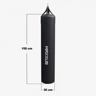 Sac de box 150 cm cu umplere reglabila, negru, Maxxus