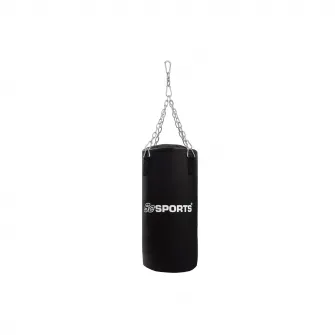 Sac de box, cu lant de suspendare, carlig de prindere, negru, ScSPORTS