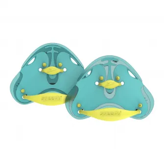 Set 2 placi inot Speedo, turcoaz, pentru barbati si femei, polipropilena/TPR/silicon