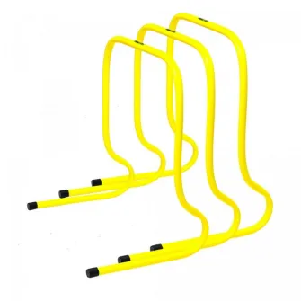 Set de 3 obstacole, Gorilla Sports, Galben de 50 cm