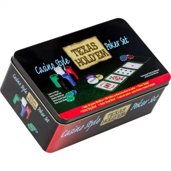 Set de poker GAMES PLANET, cutie metalica, 200 de jetoane, Maxstore
