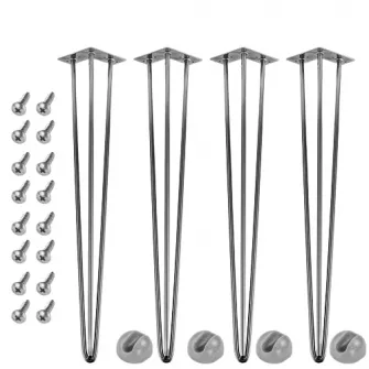 Set picioare de masa din otel, 70 cm, STILISTA