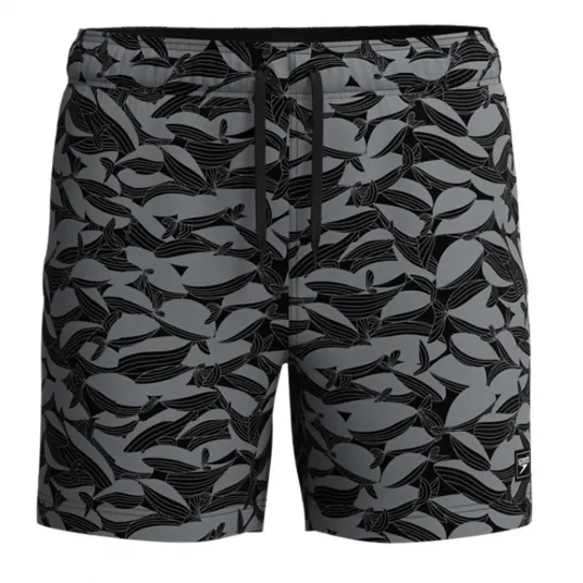 Sort inot barbati Speedo Redondo Edge Printed Volley 16 negru/gri – 4-way stretch, uscare rapida, marimea 2XL