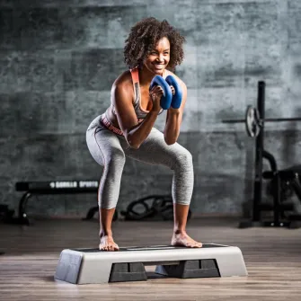 Stepper Fitness, Gorilla Sports, Gri, Plastic