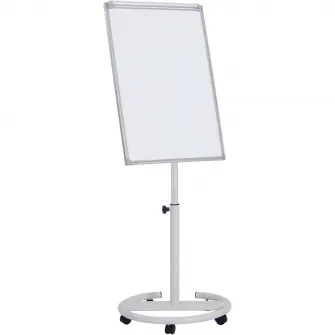 Tabla prezentare, cu baza rotunda, 60 x 90 cm, alba