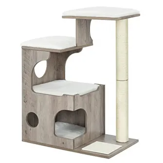 Ansamblu pisici, Feandrea, Gri, 66x42x88 cm