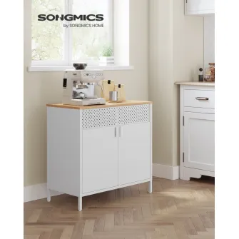 Dulap metalic fiset Songmics Alb 80x40x76 cm