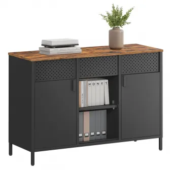 Dulap metalic fiset Songmics Maro 110x40x76 cm