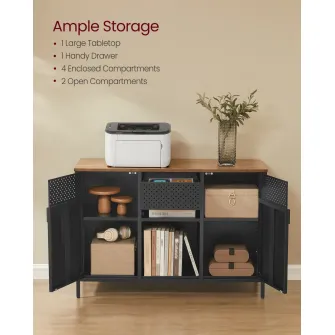 Dulap metalic fiset Songmics Maro 110x40x76 cm